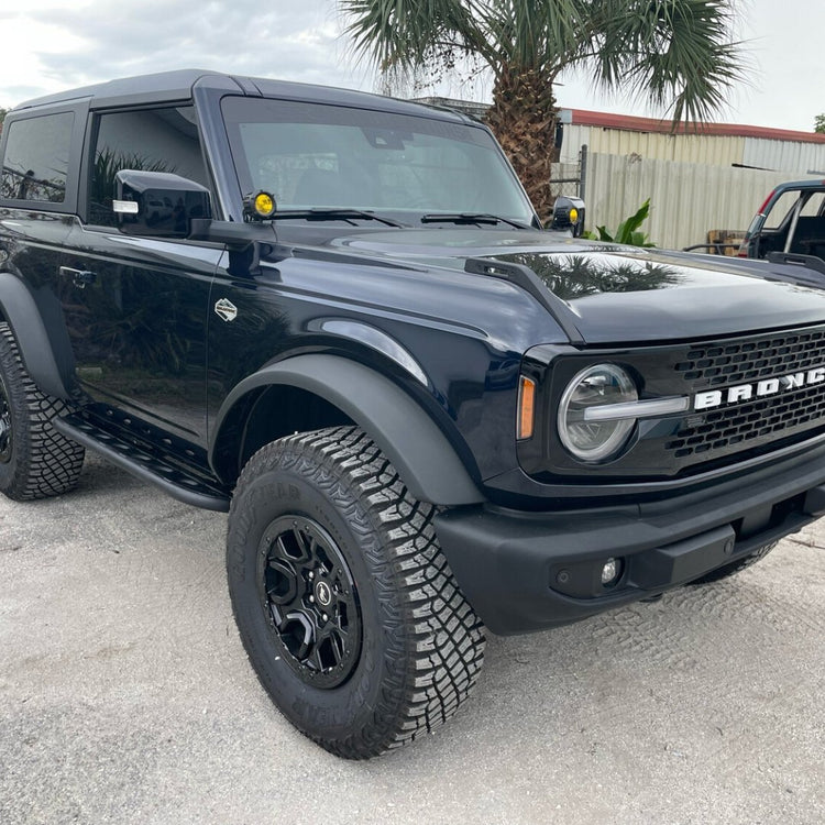 2021+ Bronco 2Dr Frame Mounted Rock Sliders - True North Fabrications