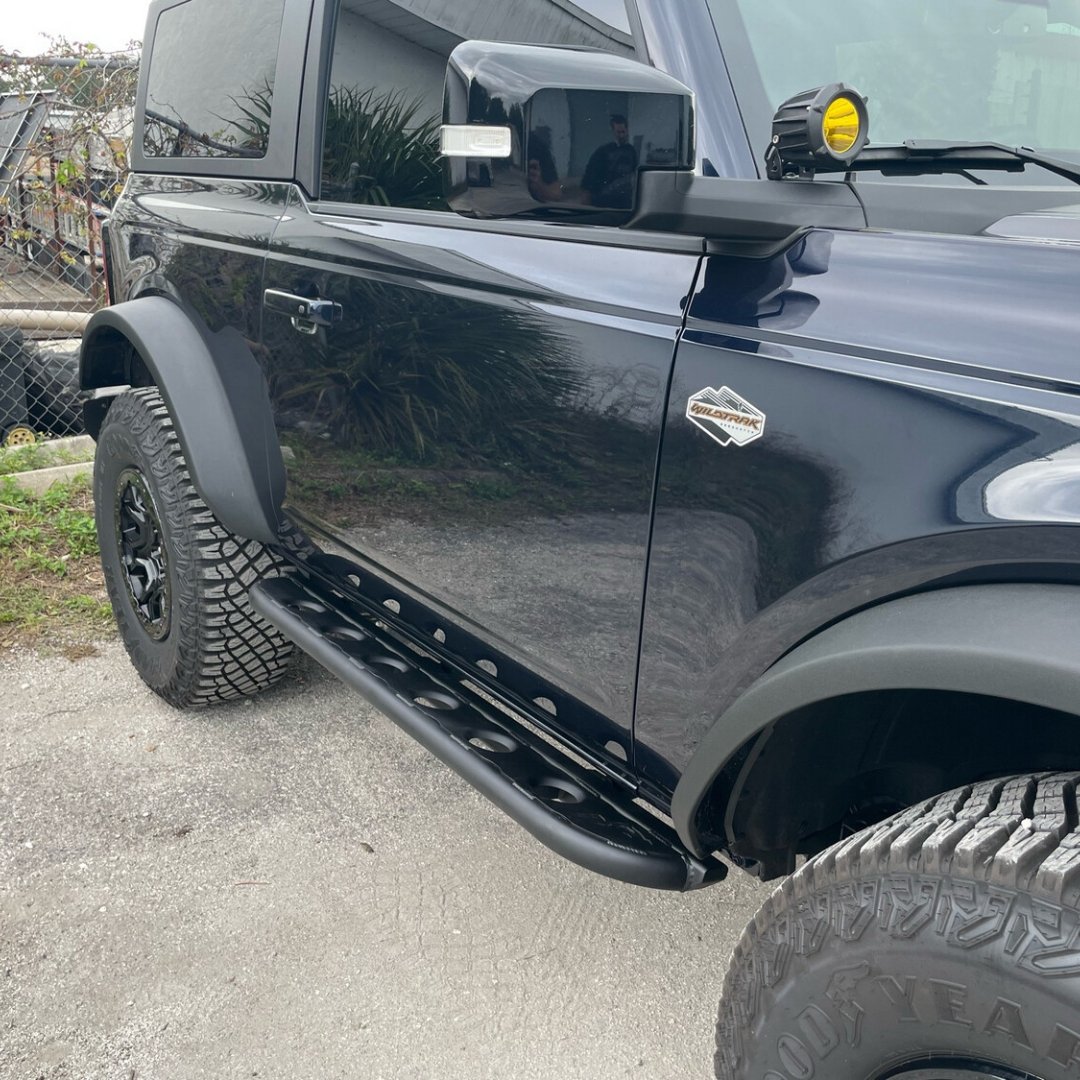 2021+ Bronco 2Dr Frame Mounted Rock Sliders - True North Fabrications