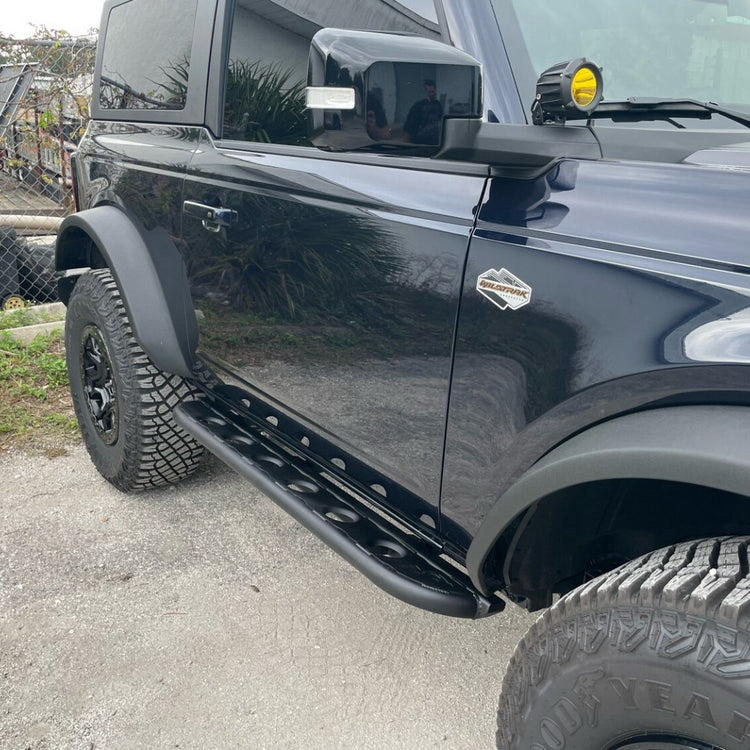 2021+ Bronco 2Dr Frame Mounted Rock Sliders - True North Fabrications