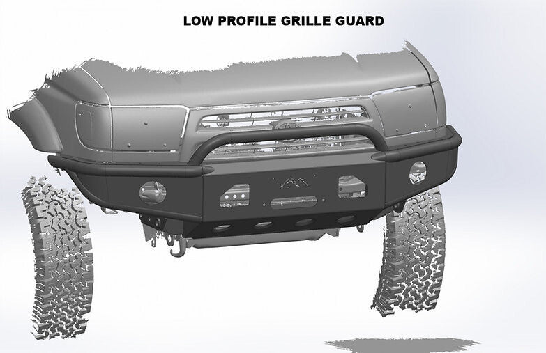 96-02 3rd Gen 4Runner Open Wing Hybrid Bumper - Welded - True North Fabrications