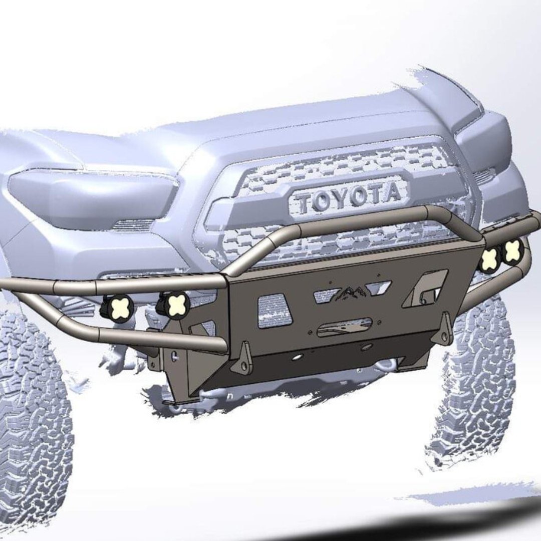 2016+ 3rd Gen Tacoma Hybrid Front Bumper - DIY Kit - True North Fabrications