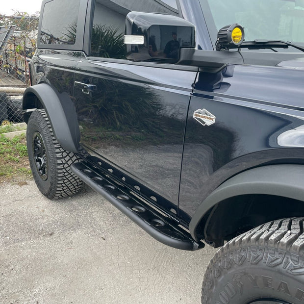 2021+ Bronco 2Dr Frame Mounted Rock Sliders - True North Fabrications