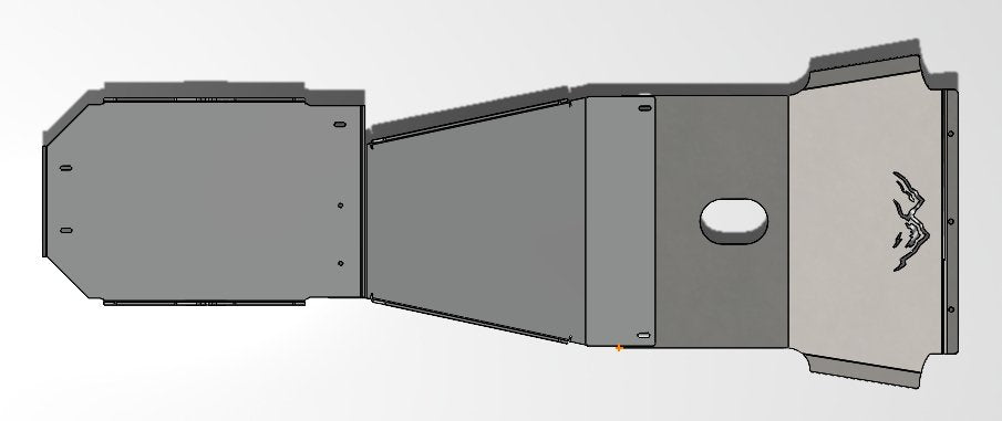 96-02 3rd Gen 4Runner Full 3/16" Skid Plates - True North Fabrications