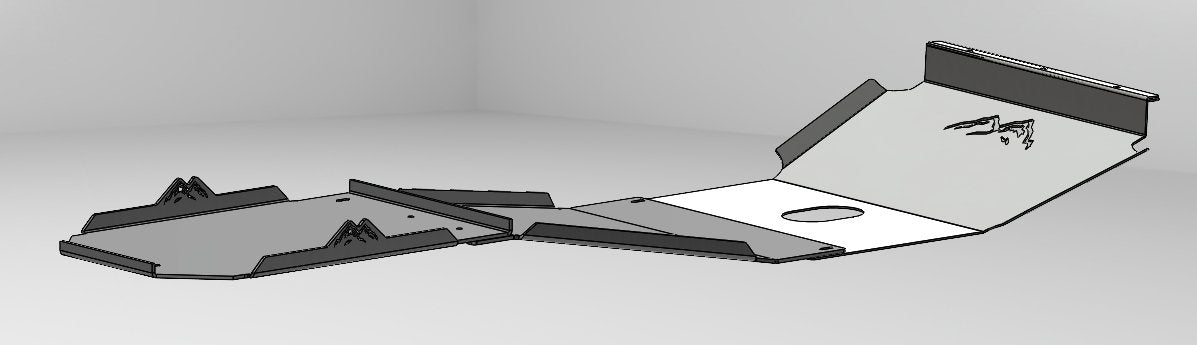 96-02 3rd Gen 4Runner Full 3/16" Skid Plates - True North Fabrications