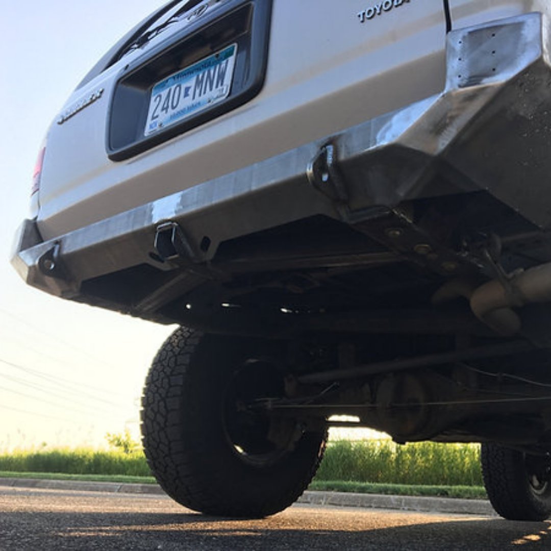 96-02 3rd Gen 4Runner Rear Plate Bumper - Welded - True North Fabrications