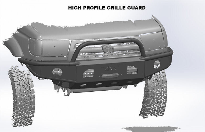 96-04 Tacoma Plate Front Bumper - Welded - True North Fabrications